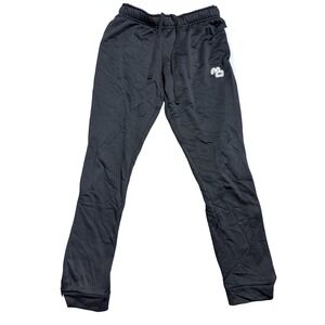 Holloway Track Pants Womens Small Black Striped Tapered Zip Ankle Athletic